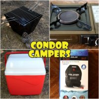 Campervan hire Chile Cooker, BBQ and coolbox included