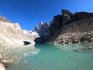 Day hikes in Torres del Paine Mirador Base de Las Torres