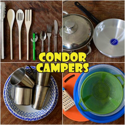 Complimentary items:Cooking UtensilsPans